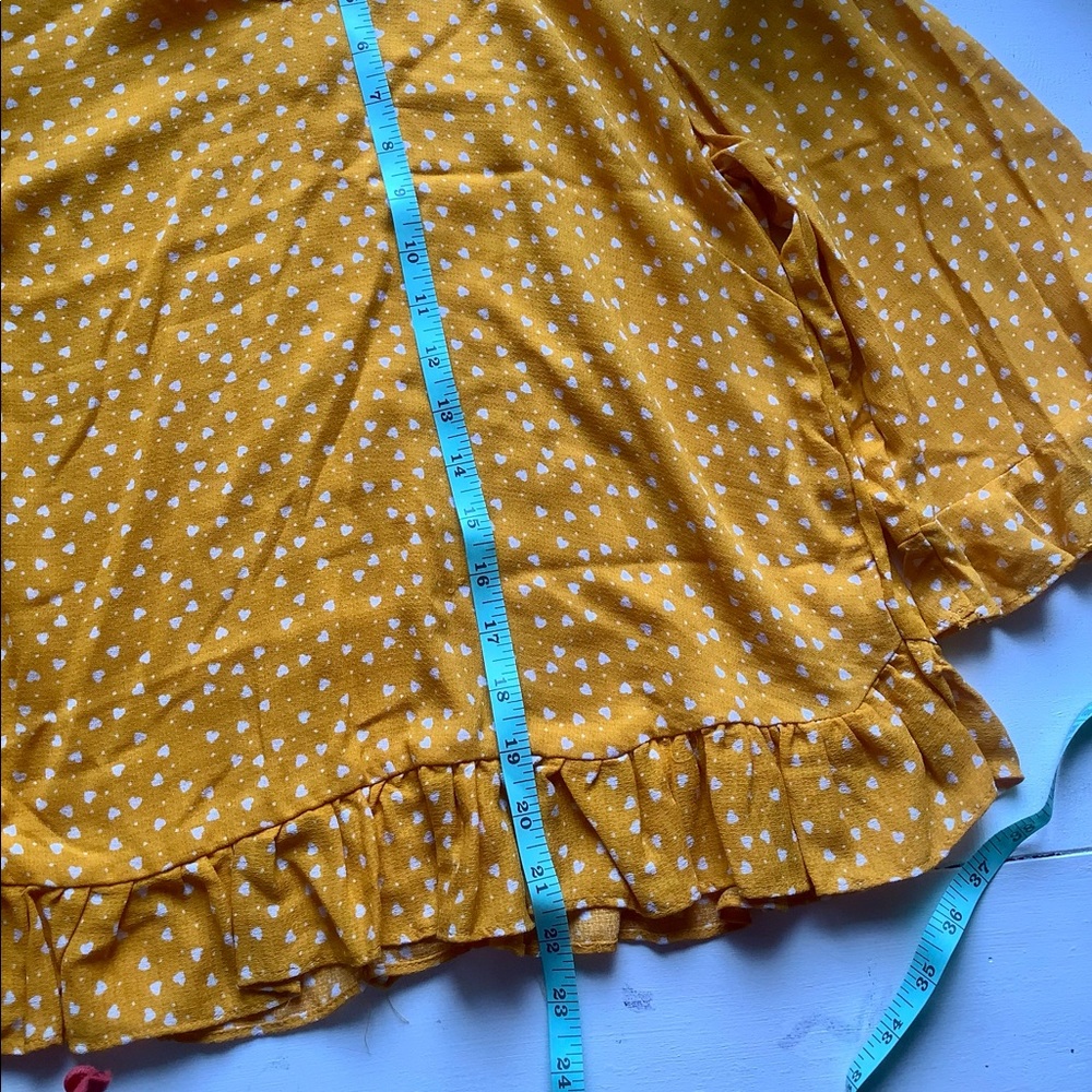 Rachel Zoe Heart Print Ruffle Top - Picture 7 of 7